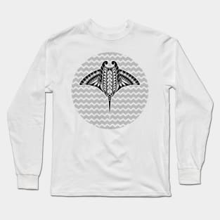 Tribal Manta Ray Long Sleeve T-Shirt